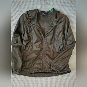 Women's North Face Hooded & Plush Lined Hooded Jacket - Olive Green